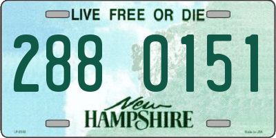 NH license plate 2880151
