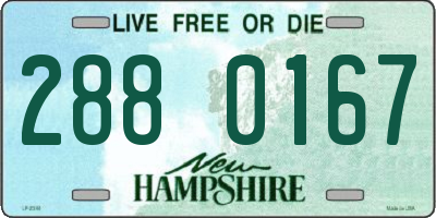 NH license plate 2880167