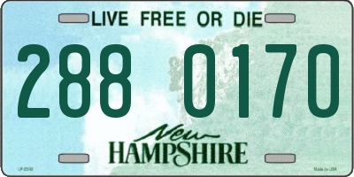 NH license plate 2880170