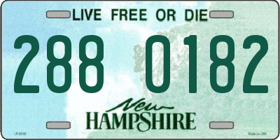 NH license plate 2880182