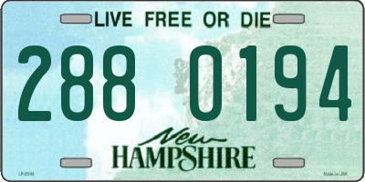 NH license plate 2880194