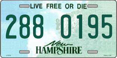 NH license plate 2880195