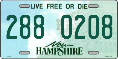 NH license plate 2880208