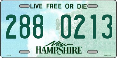 NH license plate 2880213
