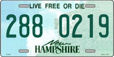 NH license plate 2880219