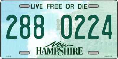 NH license plate 2880224