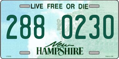 NH license plate 2880230