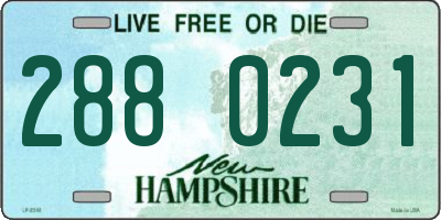 NH license plate 2880231