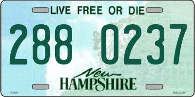 NH license plate 2880237