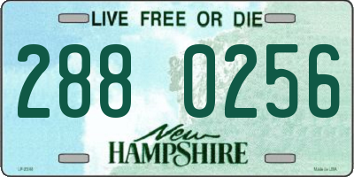 NH license plate 2880256