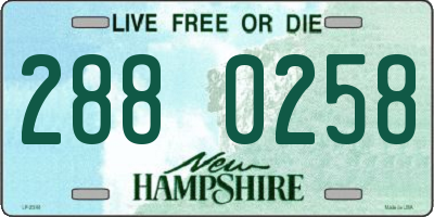 NH license plate 2880258