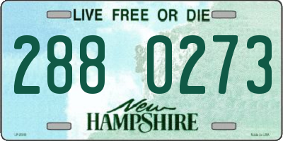 NH license plate 2880273