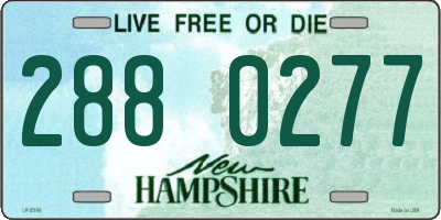 NH license plate 2880277
