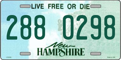 NH license plate 2880298