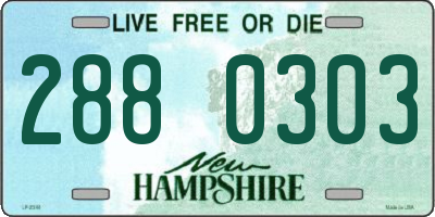 NH license plate 2880303