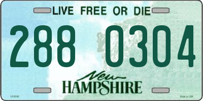 NH license plate 2880304
