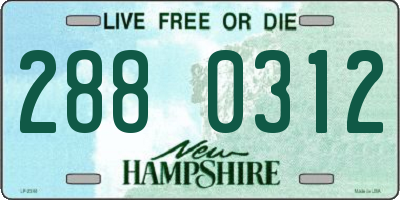 NH license plate 2880312