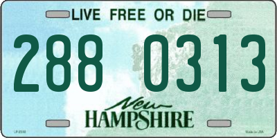NH license plate 2880313