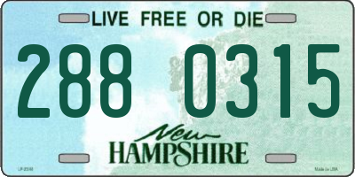 NH license plate 2880315