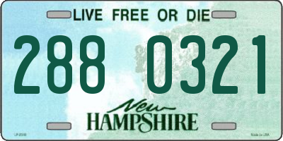NH license plate 2880321