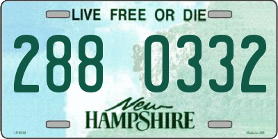 NH license plate 2880332