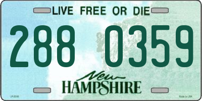 NH license plate 2880359