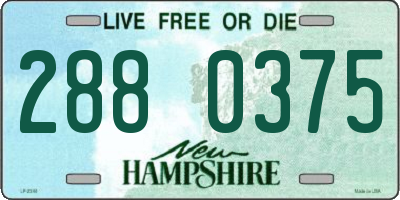 NH license plate 2880375