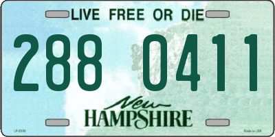 NH license plate 2880411