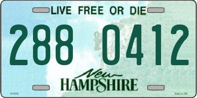 NH license plate 2880412