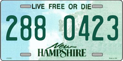 NH license plate 2880423