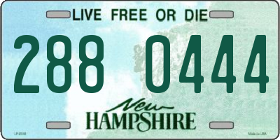 NH license plate 2880444