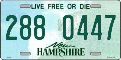 NH license plate 2880447