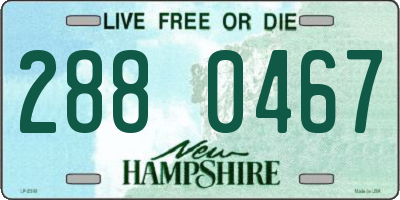 NH license plate 2880467