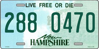 NH license plate 2880470