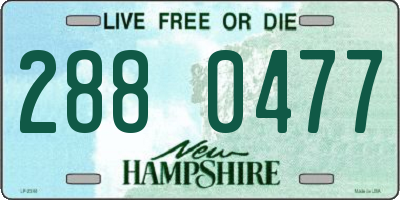 NH license plate 2880477