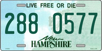 NH license plate 2880577