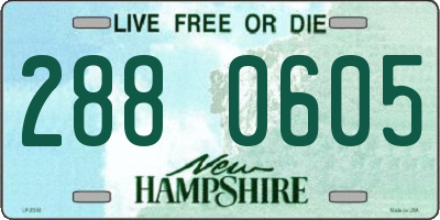 NH license plate 2880605