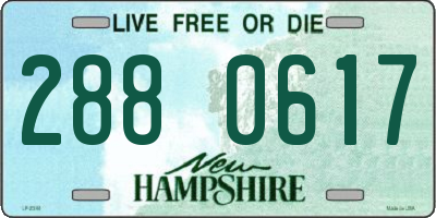 NH license plate 2880617