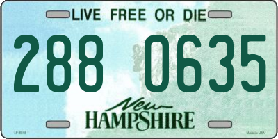 NH license plate 2880635