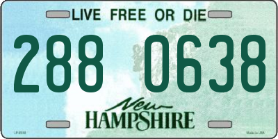 NH license plate 2880638