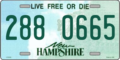 NH license plate 2880665
