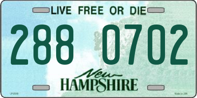 NH license plate 2880702