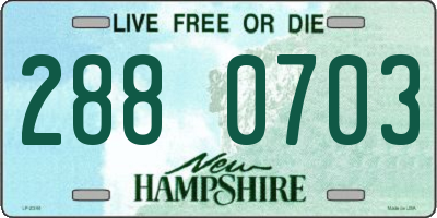 NH license plate 2880703