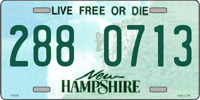 NH license plate 2880713