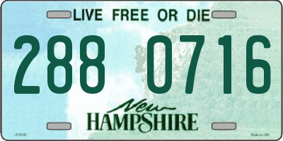 NH license plate 2880716