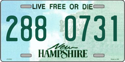 NH license plate 2880731
