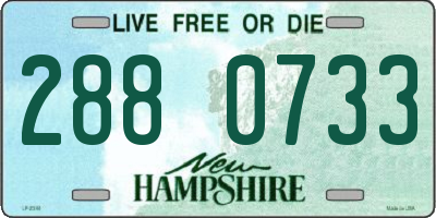 NH license plate 2880733