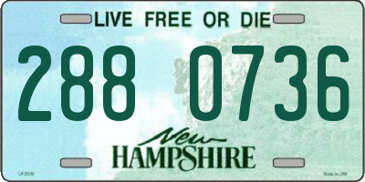 NH license plate 2880736