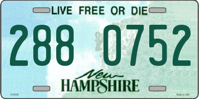 NH license plate 2880752