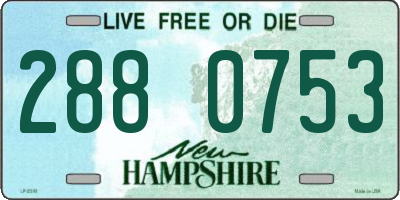 NH license plate 2880753